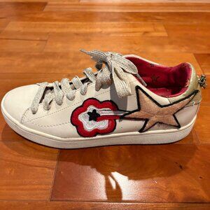 Coach C101 Low Top Sneaker With Shooting Star Patches Women's Size 9
